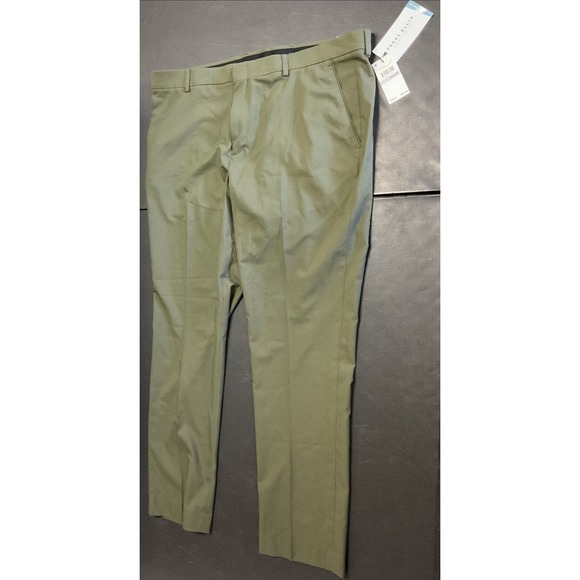 Perry Ellis Other - NWT! Men's Perry Ellis Portfolio Skinny Fit Stretch Olive‎ Green Pants - 38x30